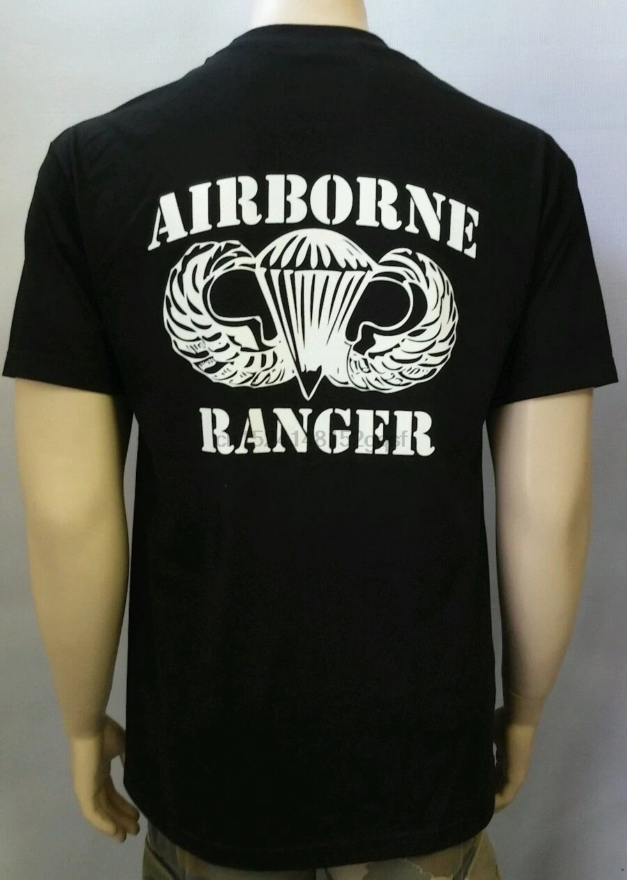 2018 Summer New Men Fashion Brands Short Sleeve Clothing T-shirt U.S. AIRBORNE RANGER SPECIAL FORCES ARMY MILITARY T shirt | Мужская