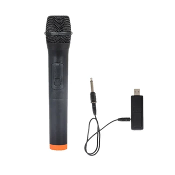 

Professional Universal Handheld VHF Wireless Microphone USB Reception Mic Plug and Play for Singing Speech Performance