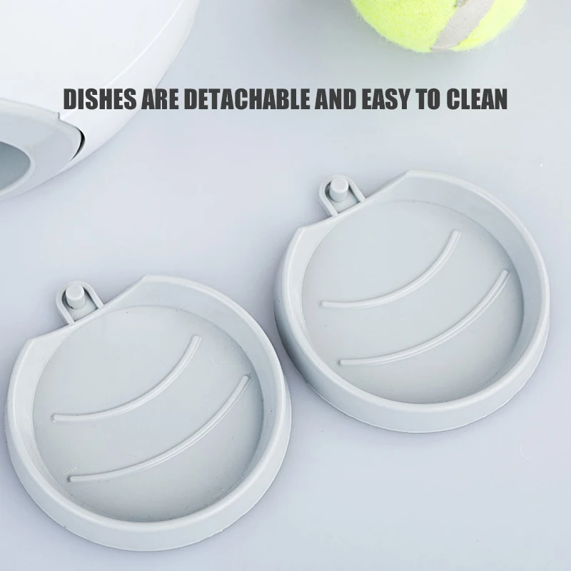 Pet Interactive Tennis Ball Automatic Throwing Fetch Machine And Food Dispenser Game Training Cats Food Reward Tool