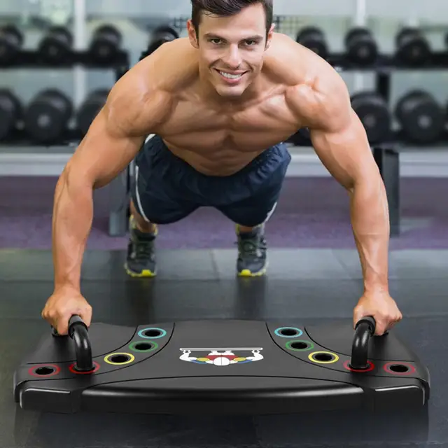 US $25.68 Push-up Board Multifunctional Push Up Support Board weight pin Fitness Exercise Abdomen Fitness Exe