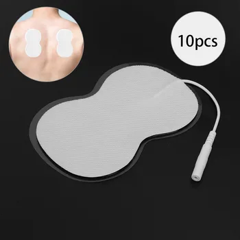 

Dozens of Unit Pads 10 8 Shape Electrode Patch for Reusable Massager Machine Pain Relief Self Adhesive (2 3 X 3 5 Inch)