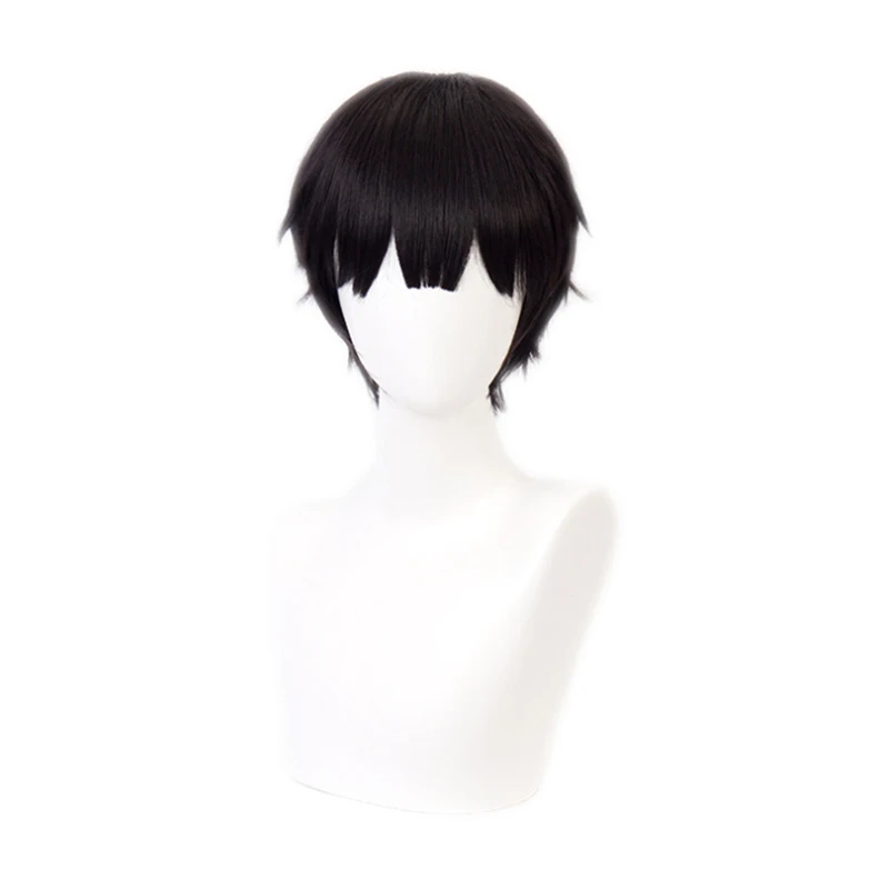 30cm Anime Toilet-bound Hanako-kun Yugi Tsukasa Wig Cosplay Wigs Playing Short Black Color Hair Halloween 1:1 |