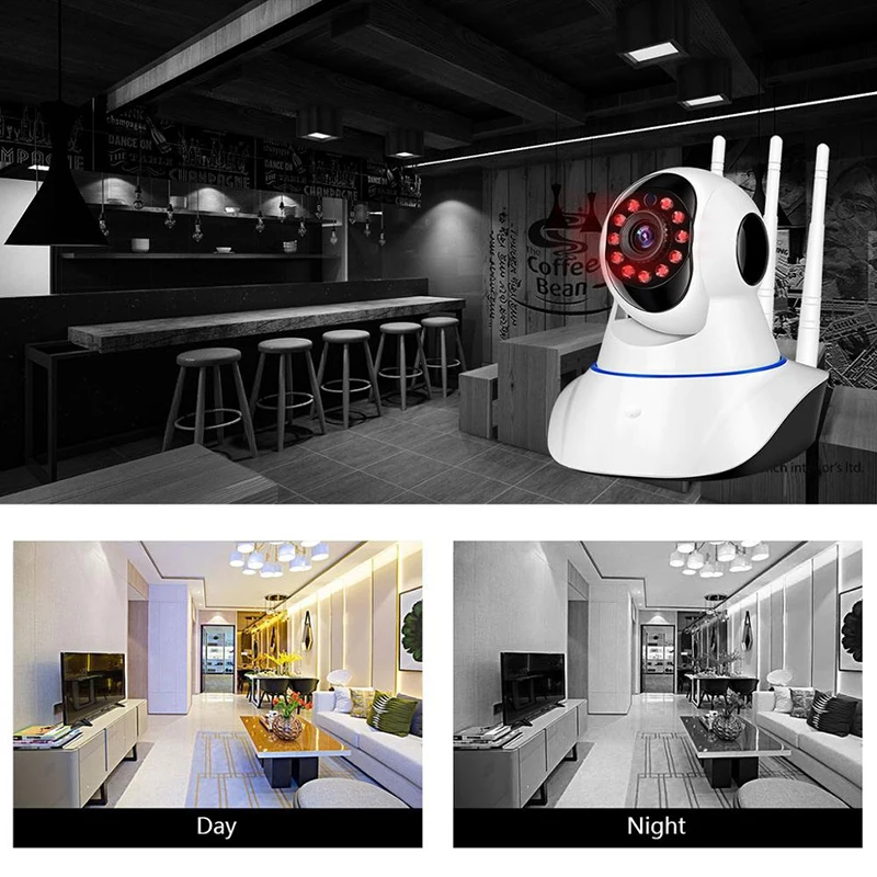 WakeView WiFi Camera Home Security IP Camera Wireless AudioVideo CCTV Surveillance Camera IR CUT Night Vision 1080P Smart Camera