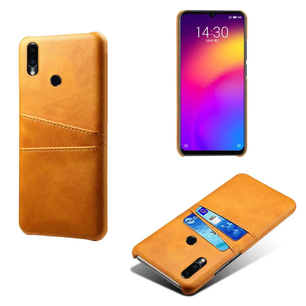 Чехол для Meizu 6T C9 Pro 15 Lite 16th с отделениями для карт, чехол из искусственной кожи+ чехол из поликарбоната для Meizu Meilan Note 9 8 Meizu C9 Pro 15 6T 16th Capa - Цвет: Orange