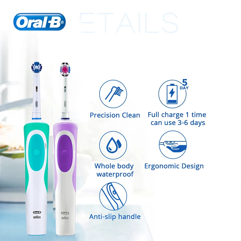 Oralb Vitality Electric Toothbrush Rotation Recharge Oral B Smart Teeth Whitening Tooth Brush Head Replaceable Gifts Healthy Oralb Vitality Electric Toothbrush Rotation Recharge Oral B Smart Teeth Whitening Tooth Brush Head Replaceable Gifts Healthy