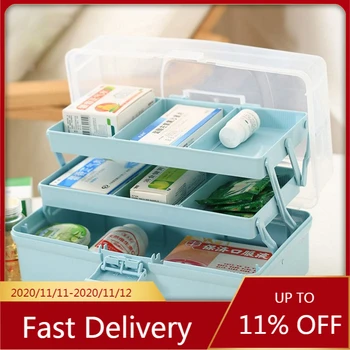 

3-Layer Foldable Storage Boxes Creative Portable Multi-function Capacity Container Desktop Jewelry Makeup Dust-proof Organizer