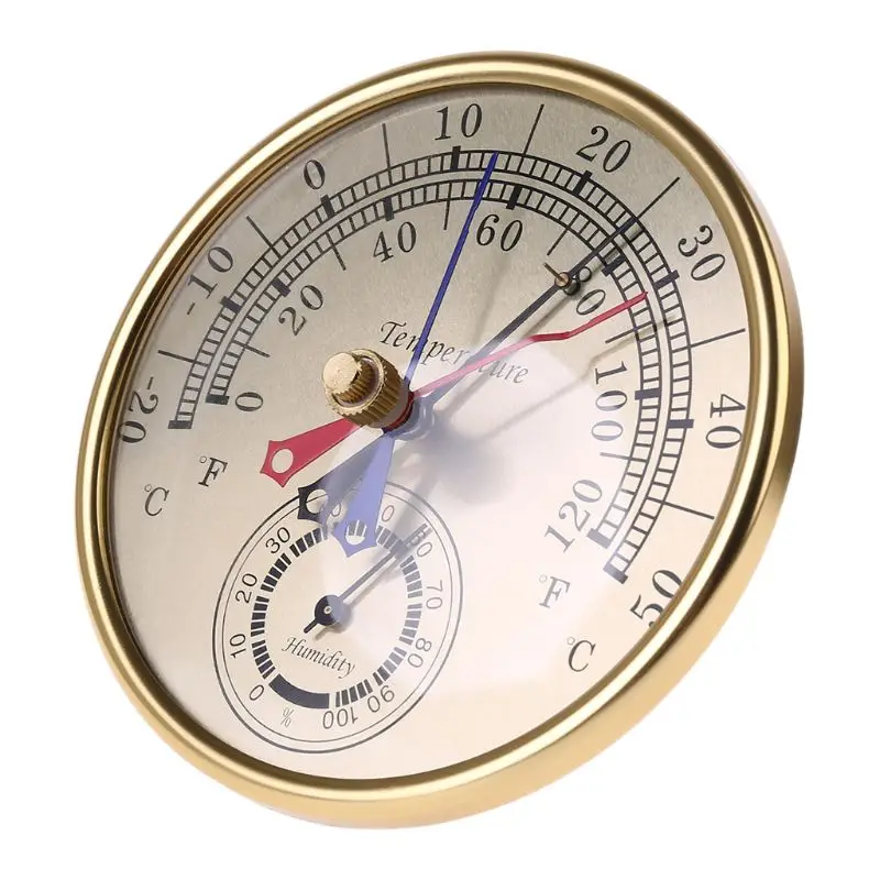 

OOTDTY 5" Min Max Thermometer Hygrometer Wall Mount Hanging Analog Temperature Humidity