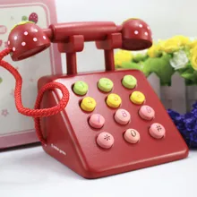 Клубника розовый модель телефон Набор игровой дом деревянные игрушки подарок на день детей