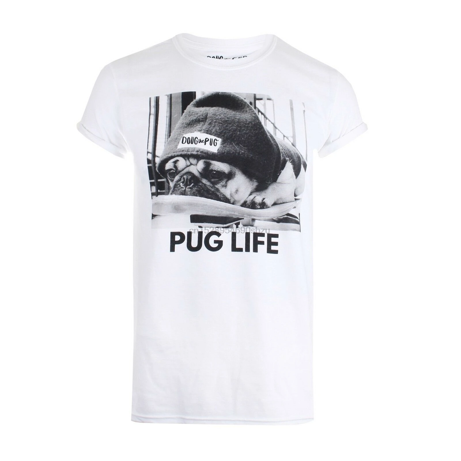 Doug The Pug - Life Ladies T-shirt White Size S | Мужская одежда