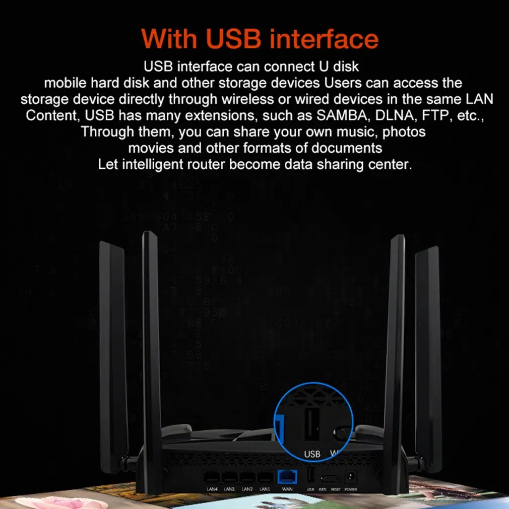 ZAPO 2600M Dual Frequency Wireless Game Router Wireless Wifi Repeater Wireless AC Roteador Repetidor Rotate Aerial Repeater