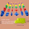 1 Set Montessori Rainbow Fruit Traffic Animal Counting Toy Baby Counting Rainbow Match Game Color Classification Educational Toy 6
