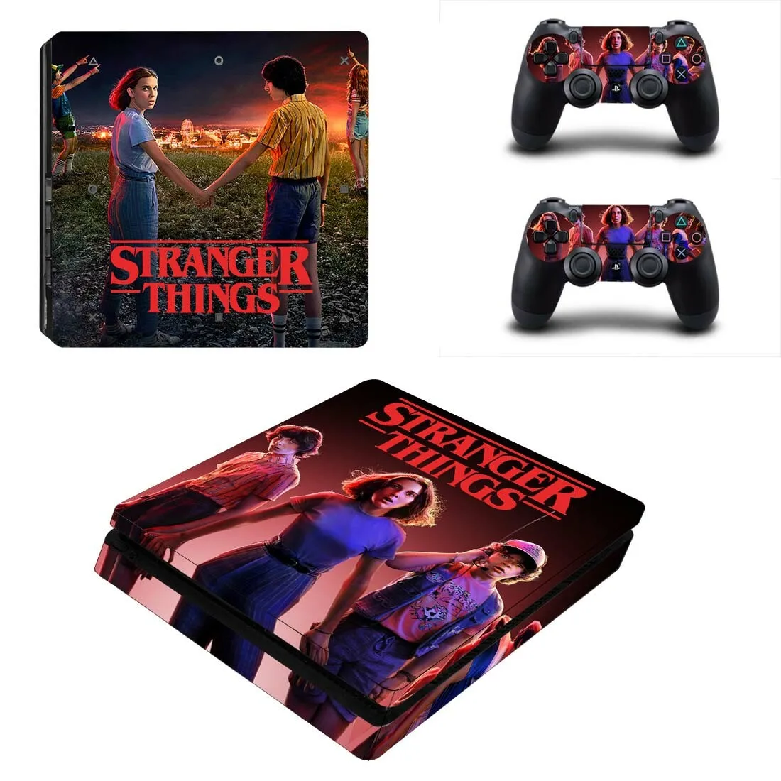 Странные Вещи PS4 тонкие наклейки PS 4 Play станция 4 тонкие наклейки на кожу наклейка для playstation 4 тонкая консоль и контроллер