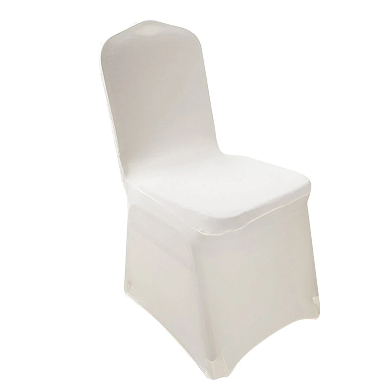

6 Pieces Elegant Stretch Strap-free Chair Covers Bi-Elastic Chair Cover made of Elastane for banquet hall