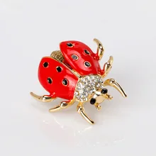 Корейский стиль насекомых серии брошь verslitile Мода Прохладный Coccinella Septempunctata корсаж Женская одежда аксессуар
