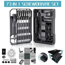 Набор прецизионных отверток QUK 73 в 1, Магнитный Отвертка Torx, шестигранные биты, многофункциональные инструменты для ремонта мобильных телефонов, ручные инструменты