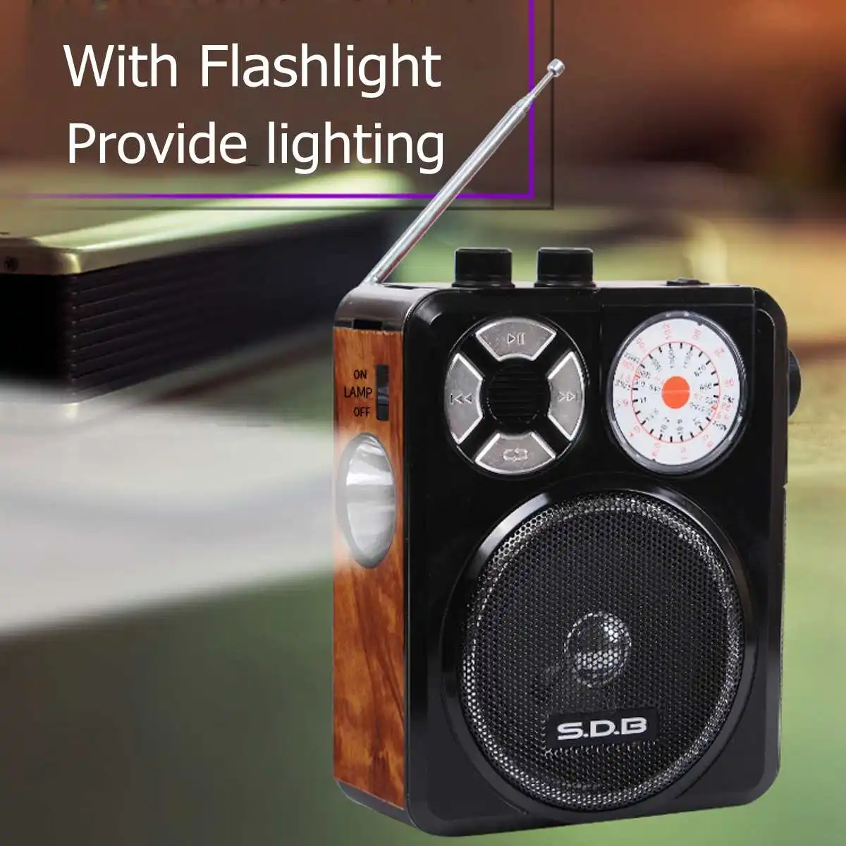 classical Mini Portable AM FM SW1 SW2 full channel Radio Receiver Handheld Digital FM USB TF MP3 Player Speaker Rechargeable