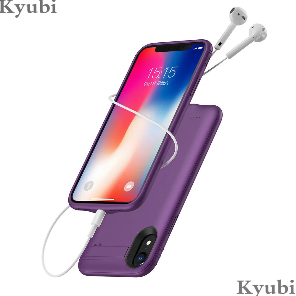 5200 мАч Высокая емкость зарядное устройство чехол для iphone xs max с аудио Внешняя подставка держатель зарядный чехол для iphone xs max роскошный