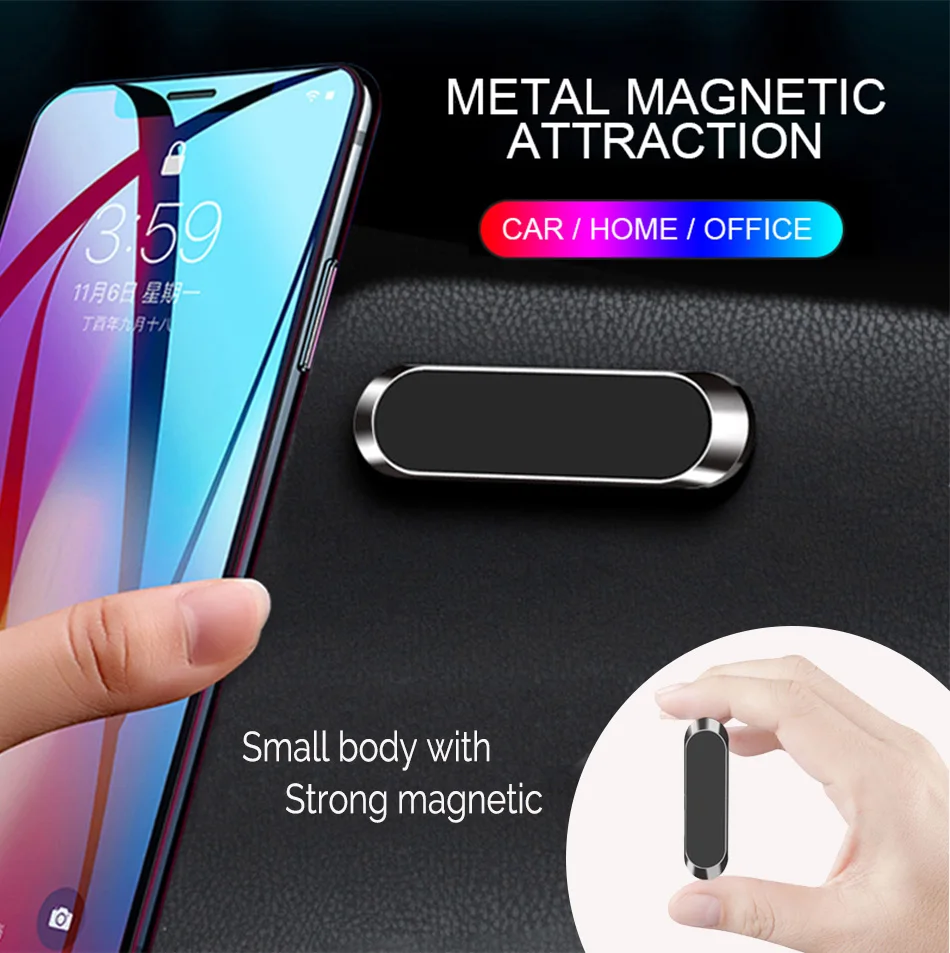 

Magnetic Car Phone Holder Multi-Function 6 Magnet Mobile Phone Holder for Car Office Bedroom for iPhone Samsung all Phones