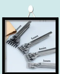 Description Picture 5 of item1-25mm Leathercraft Tool Set Punching Leather Hole Punch Round Steel Leather Craft Hollow Hole Punch Metal Gaskets  Rubber Tools