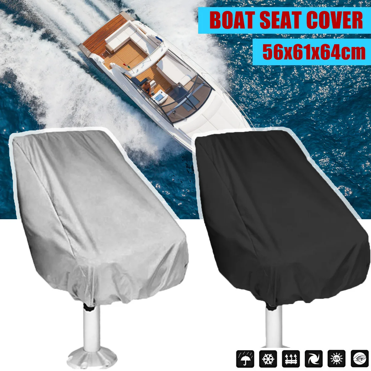 210d Oxford Boat Seat Cover Waterproof Dust Cover Chair Protective