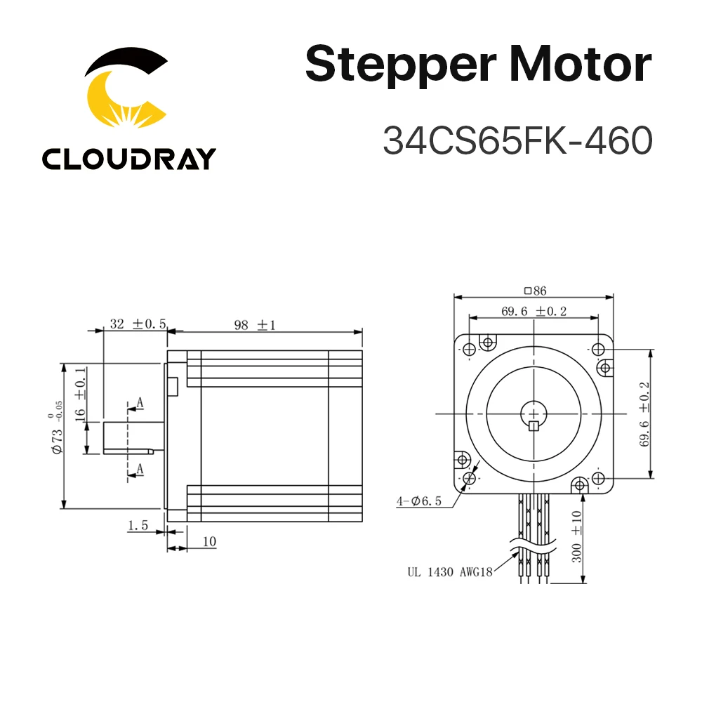 US $90.82 Cloudray Nema 34 Open Loop Stepper Motor Driver Kit 65Nm 46A DM860S 24A72A for 3D printer CNC Engraving Milling Machine