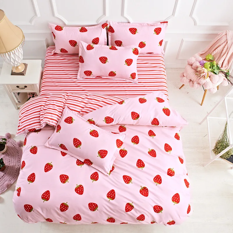 

2020 NEW!!!32 Types Free Shipping European and American Reactive Printing Cartoon 4PCS Bedding Sets bed sheet BED SET pillowcase