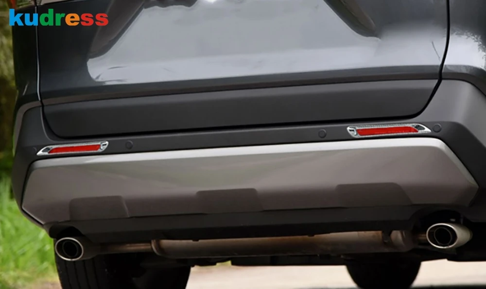 Для Toyota RAV4 RAV 4 2019 2020 ABS хромированный Стайлинг углеродное волокно задний