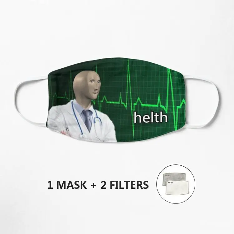 Оригинальная маска HELTH Meme для лица ткань Mascarilla защитная взрослых PM 2 5