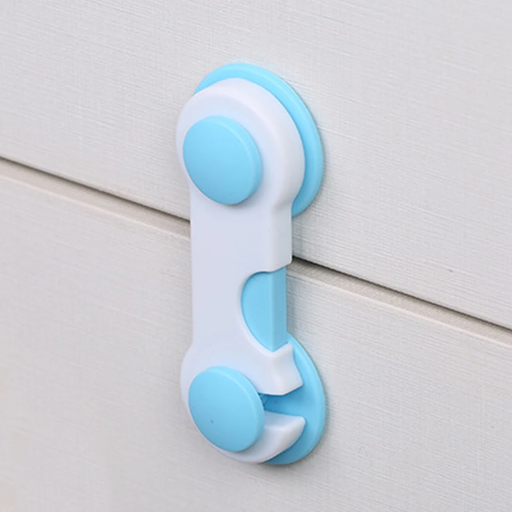 10pcs Safety Protection Door Cabinet Child Latches Lock Durable Drawers Latch Strong Adhesive Baby