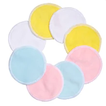 OSHIONER 8/12 шт многоразовые Make up Ватные диски средство для снятия макияжа для лица двойной Слои протирание, чистка прокладки можно мыть мешок для стирки