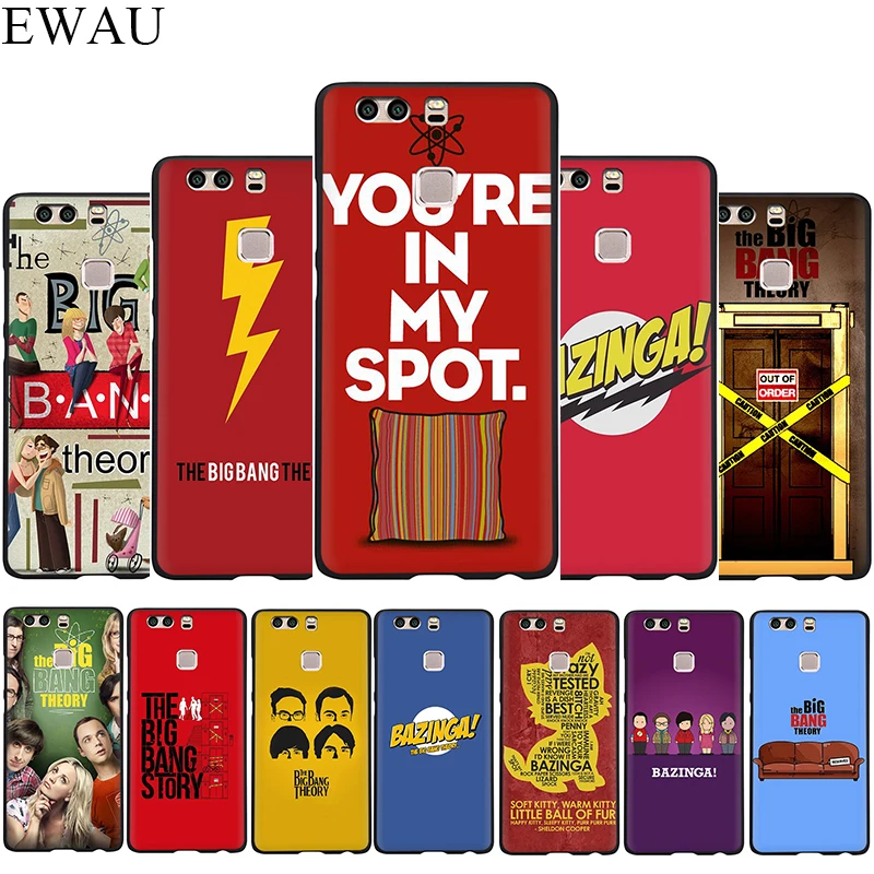 EWAU Bazinga The Big Bang Theory ТВ-шоу силиконовый телефон чехол для Huawei P8 P9 P10 P20 P30 Lite Mini Pro P Smart Z Plus