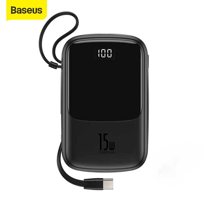 Baseus 20000mah Power Bank 22.5W Type C Charger Digital Display Battery Powerbank Portable Charger For iP Samsung