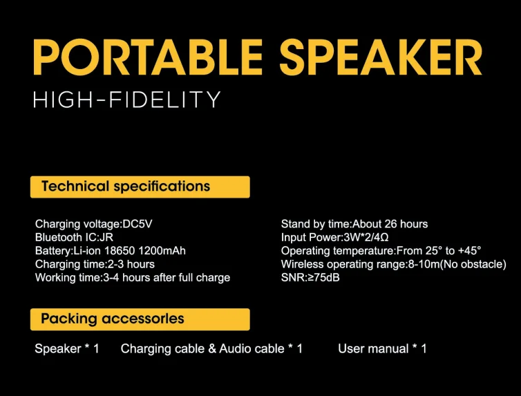 WESDAR K22 Portable Bluetooth speaker Wireless Loudspeaker Waterproof Outdoor Speaker Sound System stereo Music surround