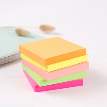 

3in*3in (76cm*76cm) high quality fluorescent 400 sheets super sticking power paper sticky notes