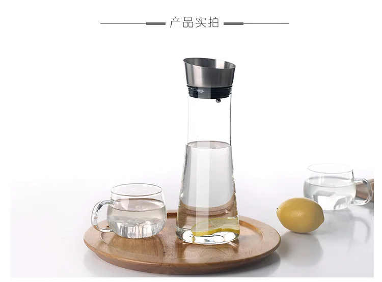 Glass Household Heat-Resistant Large Size Cold Water Pot High-temperature Resistant liang shui bei Juice Large-Volume Cold Water