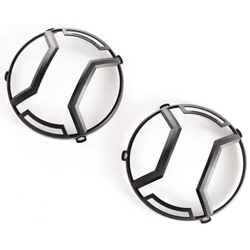 

Headlight Guard,Fog Light Guard Car Front Headlight Decorative Guard Protector Cover Frame Trim for Jeep Wrangler