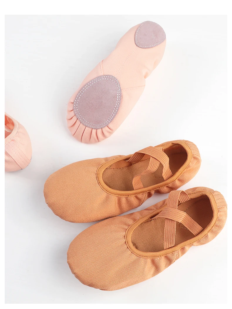 Ballett Tanz Schuhe für Frauen Mädchen Split Weiche Sohle Stretch Leinwand Ballett Hausschuhe Elastischen Stoff Professionelle Ballett Schuhe – Detail 10