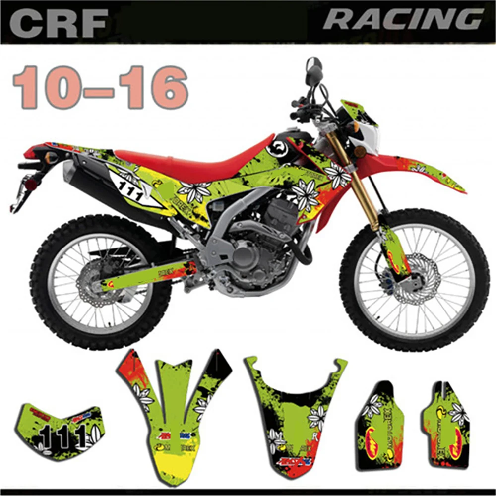 Графика фоны наклейки комплект для Honda CRF250L 2010 2011 2012 2013 CRF 250L 10-16 - Цвет: as shown