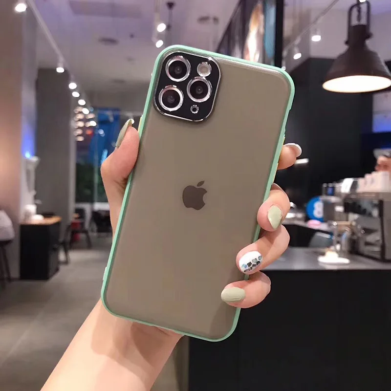 Защитный чехол для объектива для iPhone 11 Pro Max чехол s Мягкий силиконовый металлический чехол для ухода за линзами для iPhone X XS Max XR противоударный чехол - Цвет: light blue