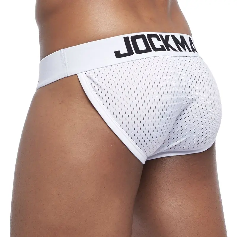 Трусы брифы JOCKMAIL мужские сетчатые пикантное нижнее белье из вискозы дышащие