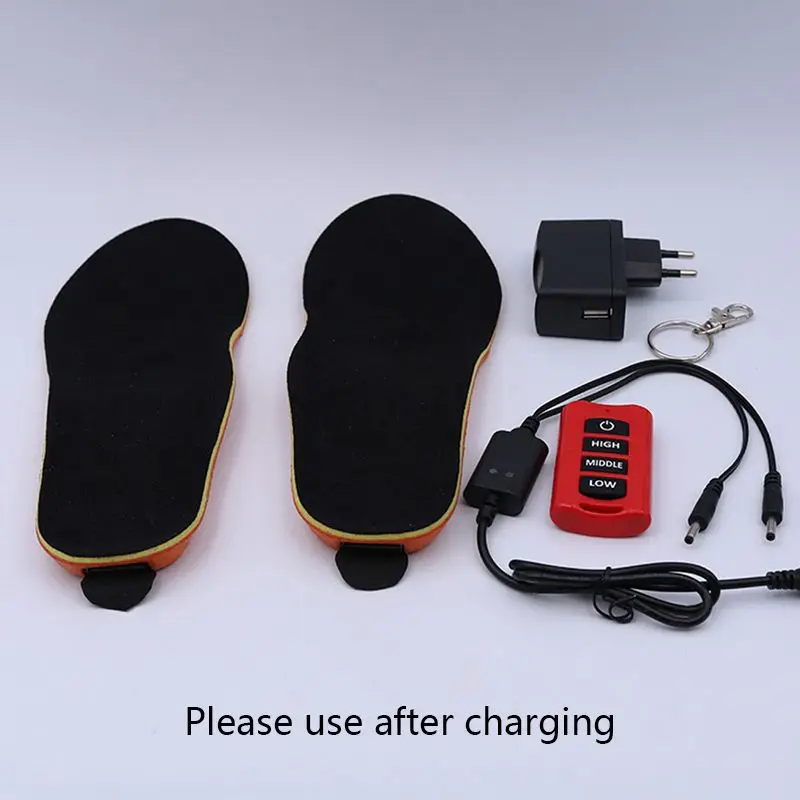

Electric heating foot warmer USB charging size adjustable winter heating heating insole