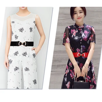 

2020New versatile dress large bowknot girdle waist women's belt elastic wide waist sealing women's belt