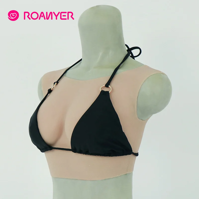 Трансвестит Roanyer искусственный силикон с круглой шеей имитация груди B Чашка