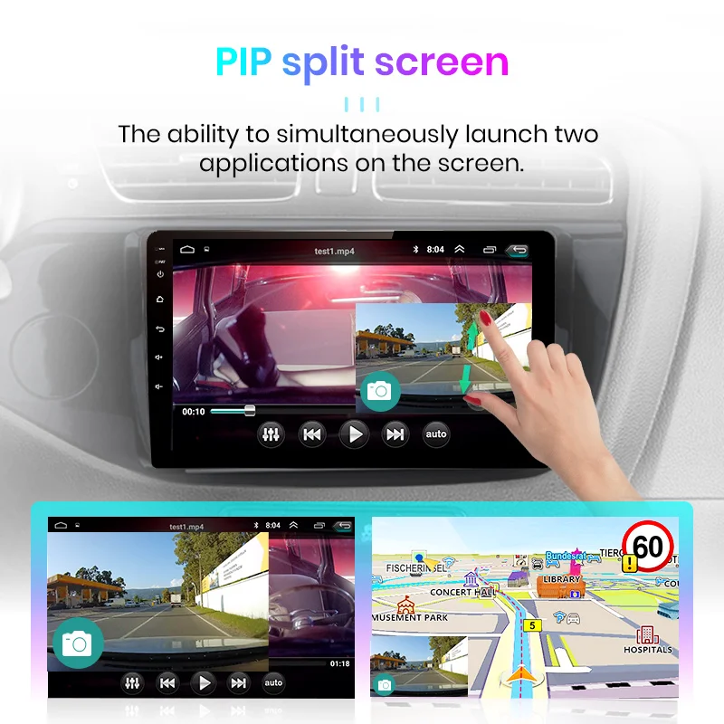 Junsun V1 2G + 32G Android 10 DSP автомобильный Радио Мультимедиа Видео плеер навигация GPS