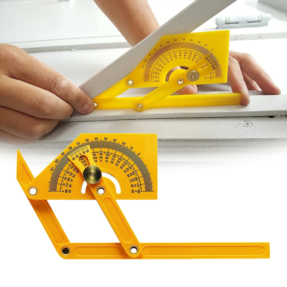 Protractor and Angle Finder Woodworking Measurement Tool 0° to 180