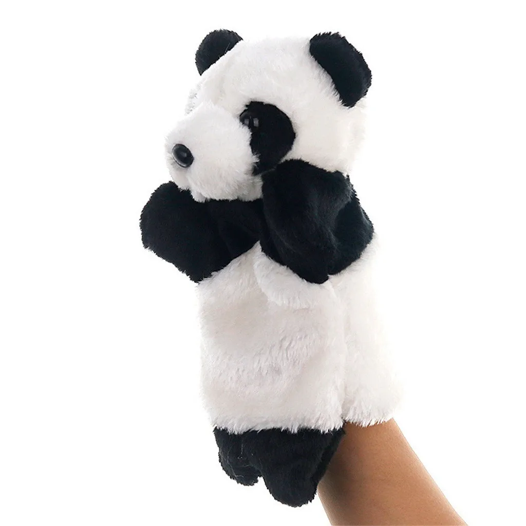 Cute Cartoon Animal Doll Kids Glove Hand Puppet panda Plush Finger Toys children