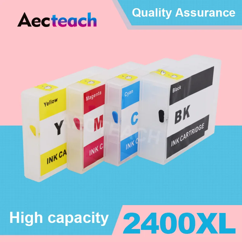 Aecteach 4 цвета пустой картридж для принтера Canon MAXIFY IB4040 iB4140 MB5040 MB5140 MB5340 MB5440 принтер