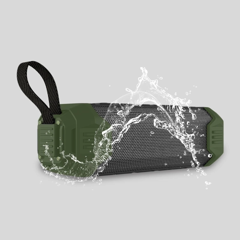 ABKT-Newrixing Nr-1000 Bluetooth динамик Портативный беспроводной 3D стерео динамик сабвуфер Hands-Free аудио плеер зеленый пластик