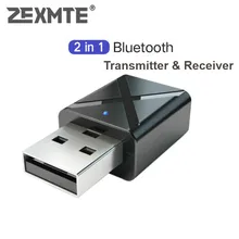 ZEXMTE – transmetteur récepteur Bluetooth sans fil 2 en 1, pour voiture, adaptateur Audio sans fil, prolongateur pour haut-parleurs stéréo à domicile