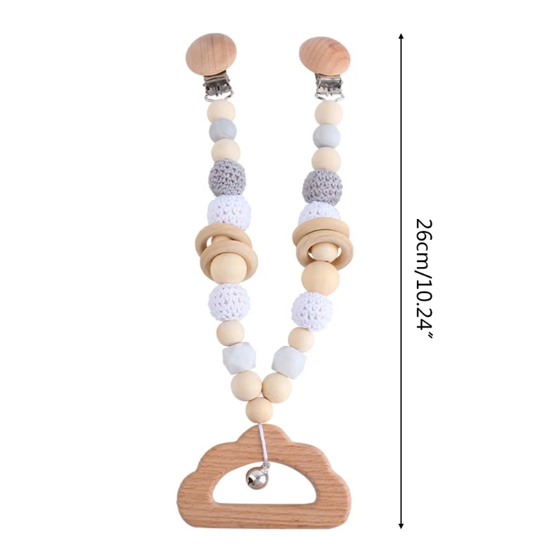 

Baby Teether Pendant Pram Clip Hanging Toy Pacifier Chain Stroller Mobile Rattle